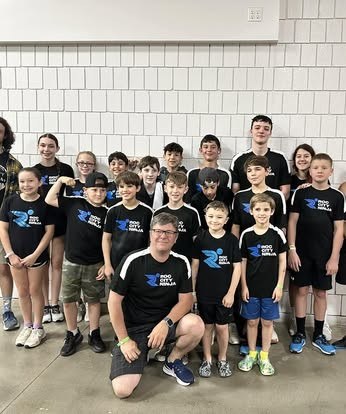 The ROC City Ninja competition team in matching shirts